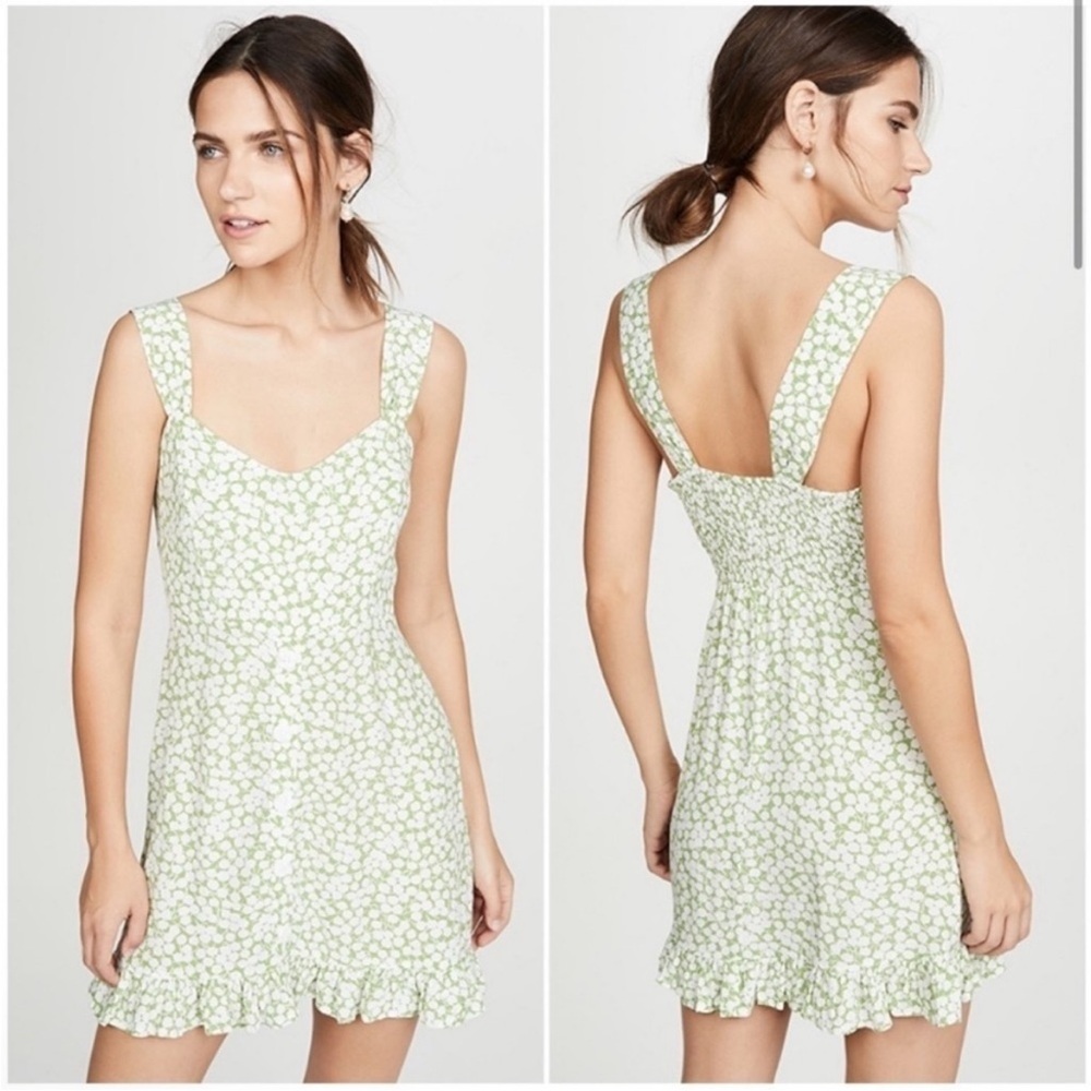 Floral Green Dress